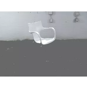 ACTA | Design | Kantinestoel | Tweedehands | Witte kuip | Verchroomd frame | KS270