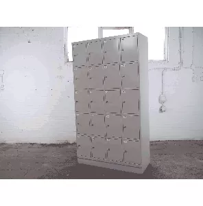  Lockerkast | Z.G.A.N. | Grijs | 4 kolommen | 20 deurtjes | OK262