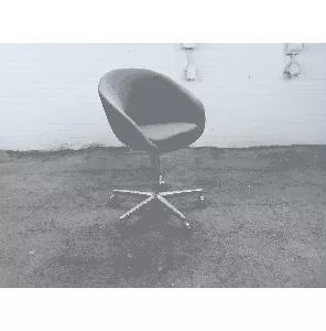 Giro | Design | Vergaderstoel | Tweedehands | Paars gestoffeerd | Verchroomd frame | Verrijdbaar | VS339