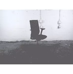 Bureaustoel | Jong gebruikt | Zwart | Mesh rug | 4D armlegger | Lendesteun | BS141