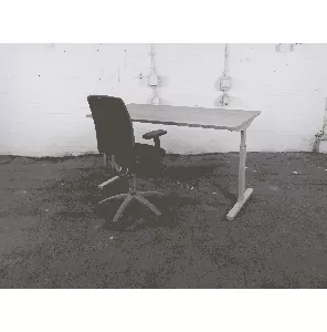 Voortman | Bureau | Tweedehands | Nieuw Robson eiken blad | Grijs frame | 160x80 cm | BT430