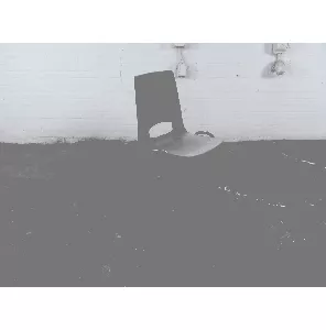 Kantinestoel | Tweedehands | Blauw | Stapelbaar | Zwart frame | KS151