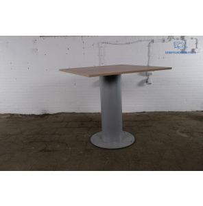 Statafel | Tweedehands | Robson eiken | Ronde lichtgrijze poot | OT237