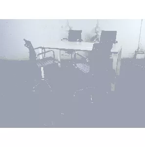 Vergadertafel | Tweedehands | Havanna blad | Wit frame | VT264