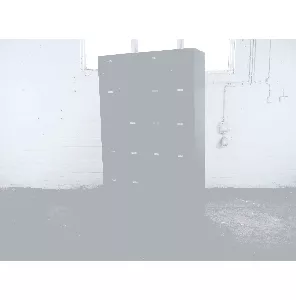 Lockerkast | Tweedehands | Grijs / blauw | 4 kolommen | 20 deurtjes | OK268