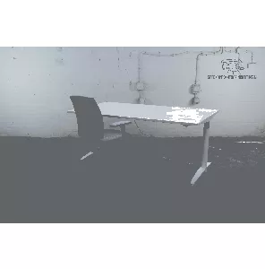 Palmberg | Bureau | Tweedehands | Wit blad | Wit frame | 180x80 cm | BT444