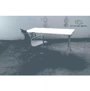 Vitra | Bureau | Tweedehands | Wit blad | Aluminium frame | BT448