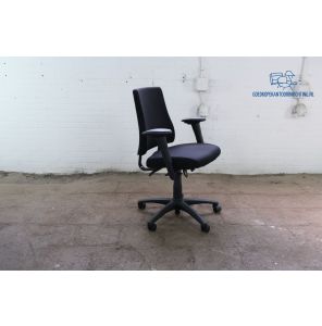 BMA AXIA| Bureaustoel | Gebruikt | Zwart gestoffeerd | Zwart onderstel | BS337