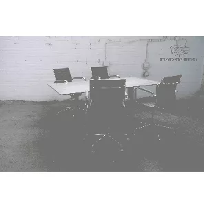 Assenburg | Vergadertafel | Tweedehands | Kersen blad | Zwart frame | VT278