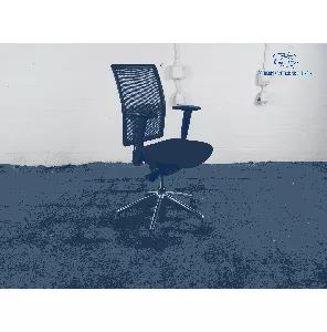 Bureaustoel | Tweedehands | Mesh rug | Chromen | BS184