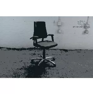 BMA AXIA| Bureaustoel | Gebruikt | Donker taupe gestoffeerd | Verchroomd onderstel | BS339