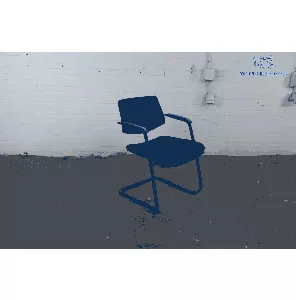 Vergaderstoel | Z.G.A.N. | Zwart frame | Zwart gestoffeerd | VS100