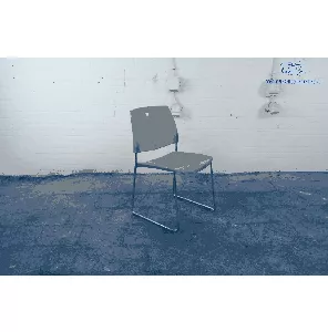 TRENDOFFICE | Kantinestoel | Gebruikt | Rood | Stapelbaar | Chrome frame | KS280