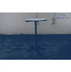 De Valk | Bijzettafel | Tweedehands | Grijs blad | Zwart frame | OT294