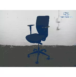  Bureaustoel | Tweedehands | Verstelbaar | Zwart gestoffeerd | BS182