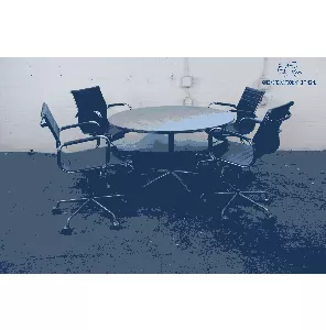 Vitra | Vergadertafel  | Tweedehands | Logan eiken blad | Grijs frame | VT283