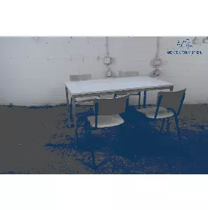 De Valk | Kantinetafel | Tweedehands | Nieuw Ahorn blad | Grijs frame | KT280