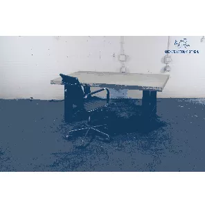 DUTCHWOODS | Vergadertafel  | Tweedehands | Massief eiken blad | Zwart frame | VT287