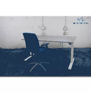 Schaffenburg | Bureau | Tweedehands | Elektrisch verstelbaar | Robson eiken blad | Wit frame | 160x80 cm | BT456