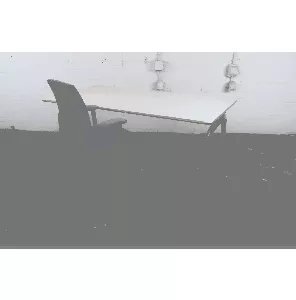 Gispen | Bureau | Tweedehands | Ahorn blad | Grijs frame | 180x90 cm | BT461