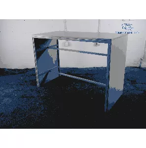 Statafel / hoge tafel | Tweedehands |  Beuken blad | Zilvergrijs frame | OT252