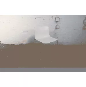 Arper Catifa | Kantinestoel | Tweedehands | Stapelbaar | Witte kuip | Chromen frame | KS287