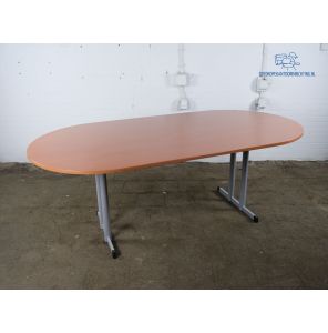 Vergadertafel | Ovale vorm | Tweedehands | Kersen | VT238