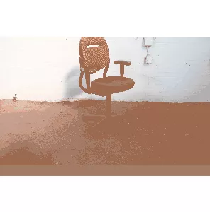 Ahrend | Bureaustoel | Teracotta gestofferd | Zwart frame | BS363