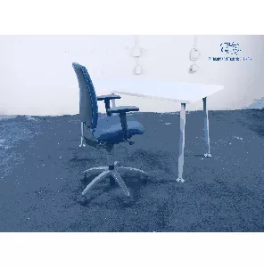 Bureau | Tweedehands | Wit blad | Zilvergrijs frame | BT366