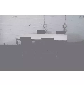 De Valk | Kantinetafel | Tweedehands | Ahorn blad | Zilvergrijs frame | KT297