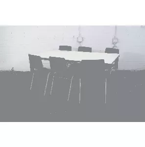 Ahrend | Kantinetafel | Tweedehands | Ahorn blad | Zilvergrijs frame | KT299