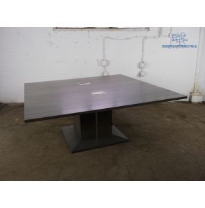 Kluskens | Vergadertafel | Tweedehands | Massief | Antarciet eiken blad | VT311