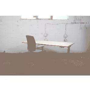 Euroseats | Zit-sta bureau | Jong gebruikt | Elektrisch verstelbaar | Halifax blad | Zwart frame | BT472