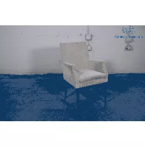 Eetkamerstoel | Tweedehands | Beige gestoffeerd | Eiken hout poten | OS274