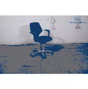 Giroflex | Bureaustoel | Tweedehands | Zwart gestoffeerd | Gepolijst aluminium frame | BS374