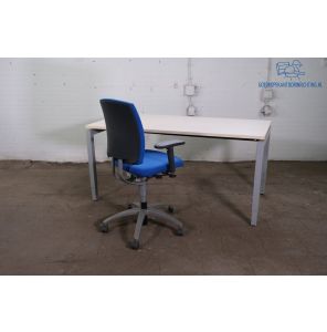 Mibra | Bureau | Tweedehands | Ahorn blad | Zilvergrijs frame | BT477