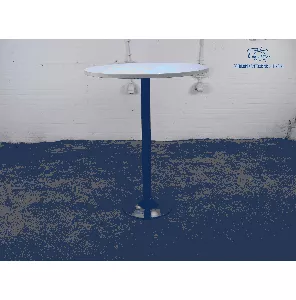 Bijzettafeltje | Tweedehands | Blad naar keuze | Zwart frame | OT264