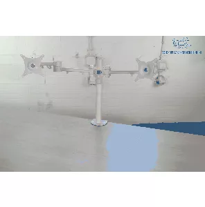 Dubbele monitorsteun | Tweedehands | Wit | KI257