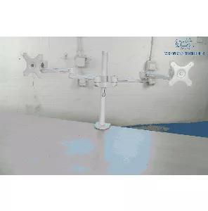 Dubbele monitorsteun | Tweedehands | Creme | KI258