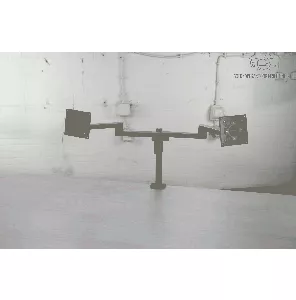 Dubbele Monitorsteun | Tweedehands | Zwart | Hoogte verstelbaar | KI263