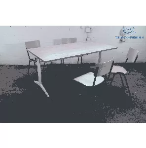 Voortman |  Klaptafel | Tweedehands |  | Robson eiken blad | Wit frame | OT305