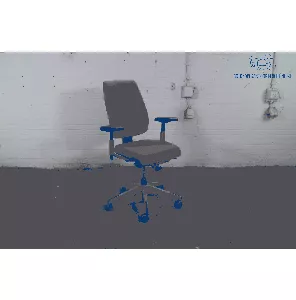 Giroflex68 | Bureaustoel | Tweedehands | Groen gestoffeerd | 4D armleggers | BS376