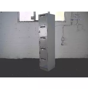 Postlocker | Tweedehands | Grijs | 5 vakken | Met sleutels | OK243