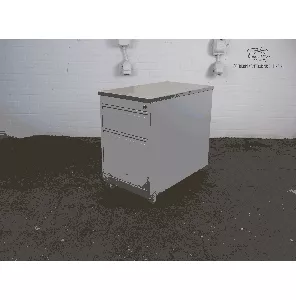 Ladeblok | Tweedehands | Grijs | Kersen topblad | 2 lades | LB245