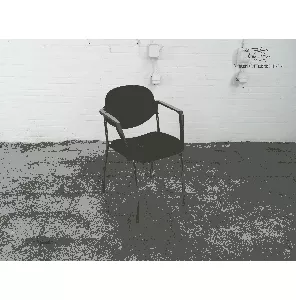  Vergaderstoel | Tweedehands | Zwart gestoffeerd | Cromen frame | VS287