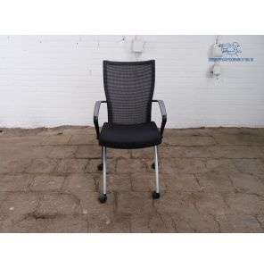 Haworth comforto | Design | Nestbaar | Vergaderstoel | Tweedehands | Zwart gemêleerd | VS288