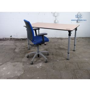 Gispen bureau | Tweedehands | Verstelbaar | Beuken | BT392
