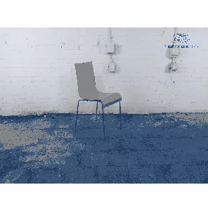 Kantinestoel | Tweedehands | Mosterd | Verchroomd | KS257