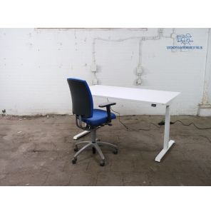 Maro | Zit-Sta bureau | Wit blad | Wit frame | BT399