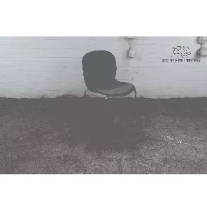 HAG | Kantinestoel | Gebruikt | Blauw gestoffeerd | Stapelbaar | Chroom frame | KS277